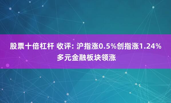 股票十倍杠杆 收评: 沪指涨0.5%创指涨1.24% 多元金融板块领涨