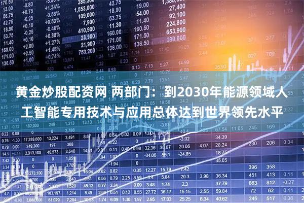 黄金炒股配资网 两部门:到2030年能源领域人工智能专用技术与应用总体达到世界领先水平