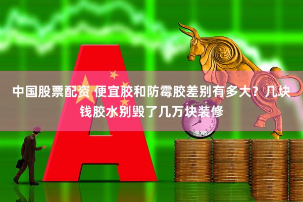 中国股票配资 便宜胶和防霉胶差别有多大？几块钱胶水别毁了几万块装修